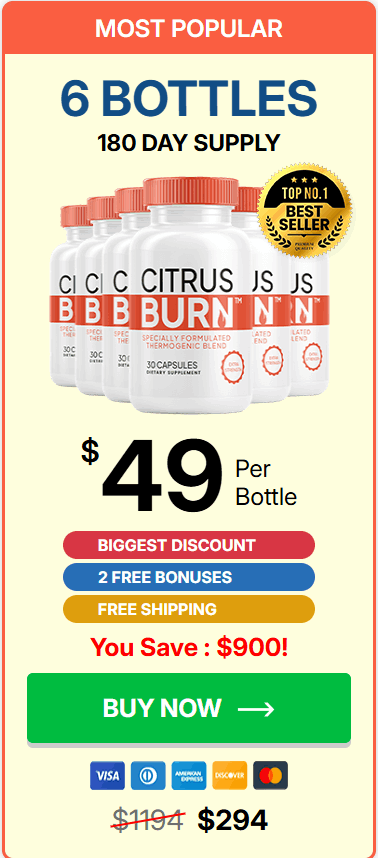 CitrusBurn $49/bottle